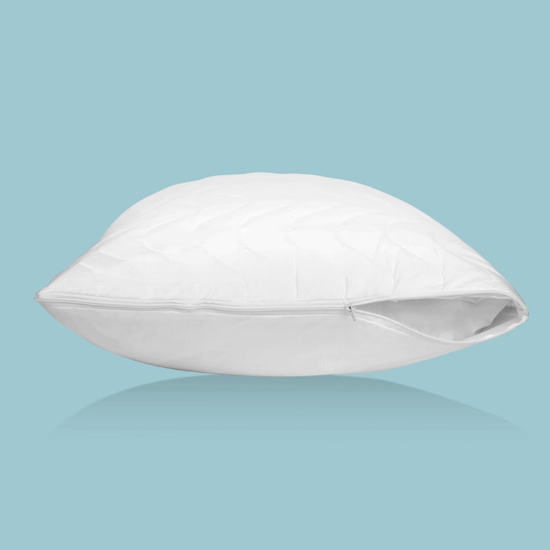 Mediflow Quilted Pillow Protector: Zippered Protection from Dust and Allergens  Adds a Layer of Luxury and Comfort - Image 4